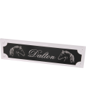 Plaque de box cheval - P
