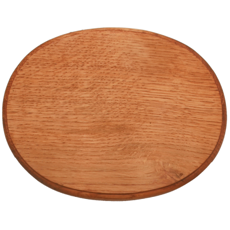 Support en chêne ovale