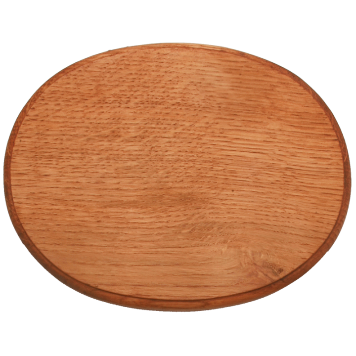 Support en chêne ovale