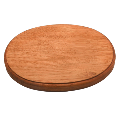 Support en chêne ovale