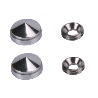 Cache-Vis chromé (x2)