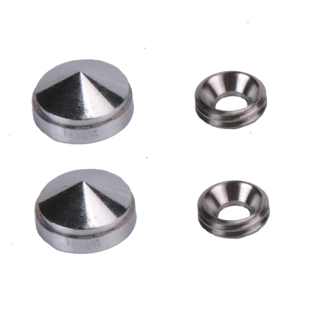 Cache-Vis chromé (x2)