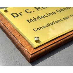 Plaque professionnelle médecin