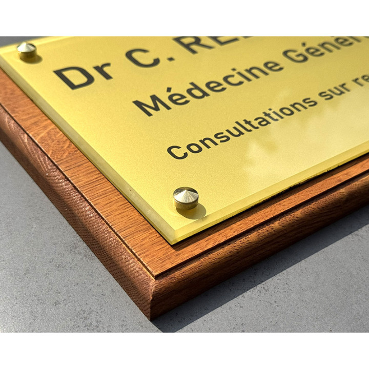 Plaque professionnelle médecin