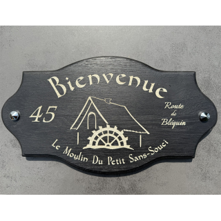 Plaque Maison Bois