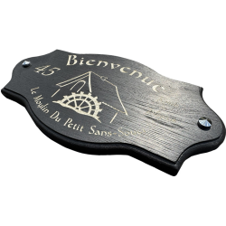 Plaque Maison Bois