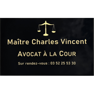 copy of Plaque profession libérale