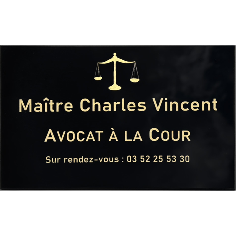 copy of Plaque profession libérale