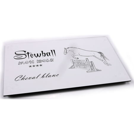 Plaque de box personnalisable - série A