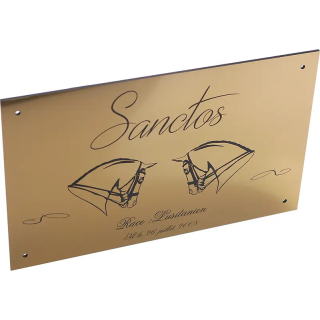 Plaque de box Or Brossé - série A