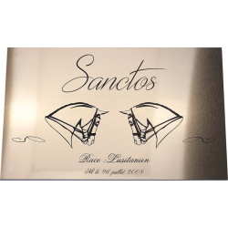 Plaque de box Or Brossé - série A