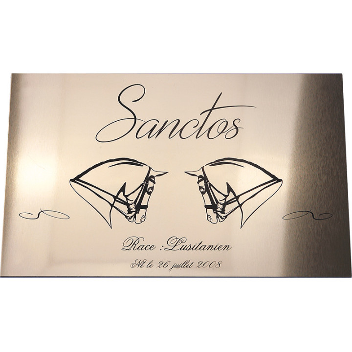 Plaque de box Or Brossé - série A