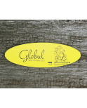 Plaque de box Ovale Jaune Plaque de box Ovale Jaune