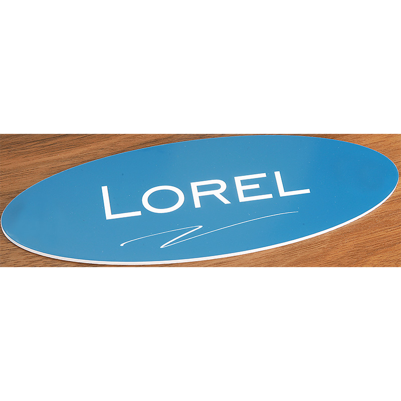 Plaque de Box Ovale Bleue Plaque de Box Ovale Bleue