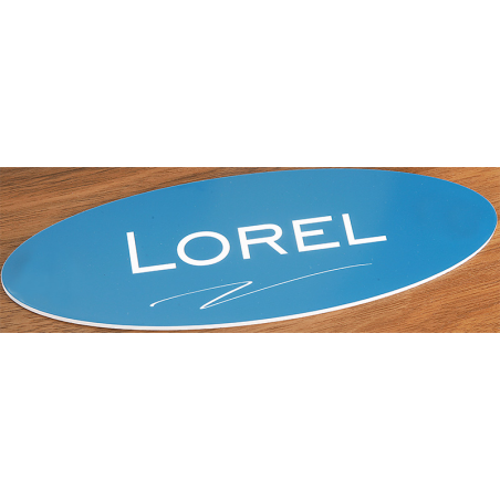 Plaque de Box Ovale Bleue