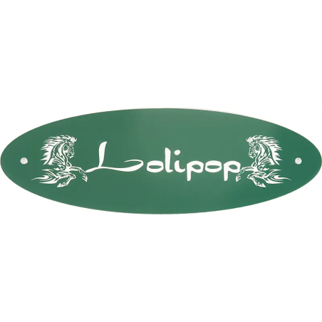 Plaque De Boxe Ovale Verte