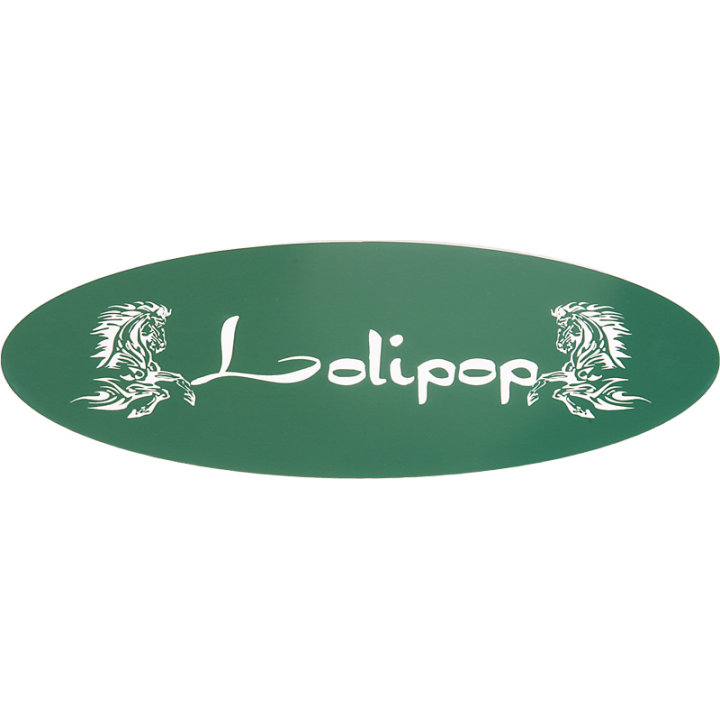 Plaque De Boxe Ovale Verte