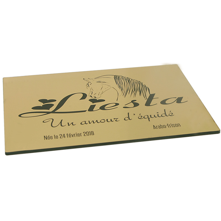 Plaque de box or brossé - série A1