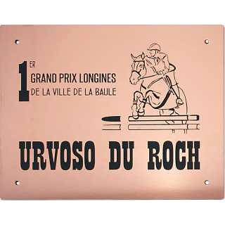 Plaque De Box Cuivre Brossé - série A1