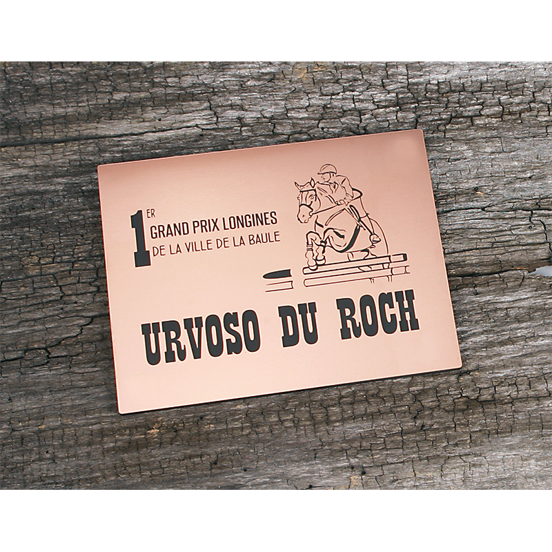 Plaque De Box Cuivre Brossé - série A1 Plaque De Box Cuivre Brossé - série A1