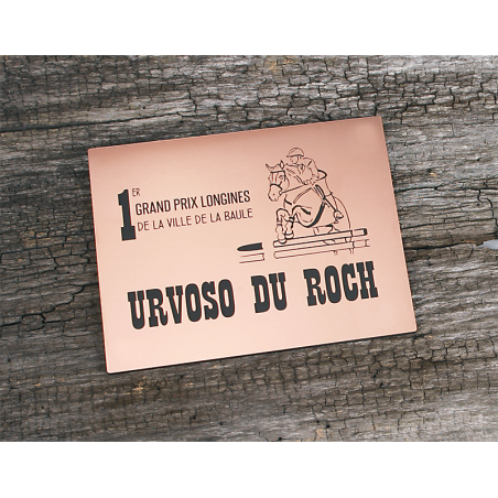 Plaque De Box Cuivre Brossé - série A1