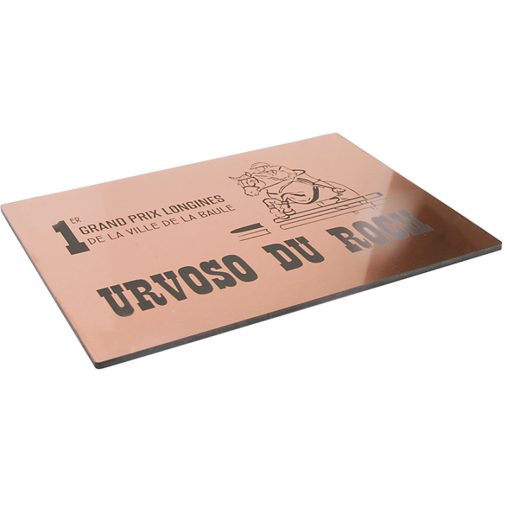 Plaque De Box Cuivre Brossé - série A1