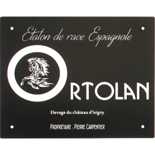 Plaque De Box Noire -série A1