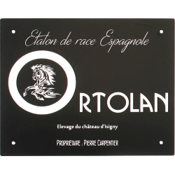 Plaque De Box Noire -série A1