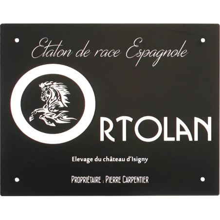 Plaque De Box Noire -série A1