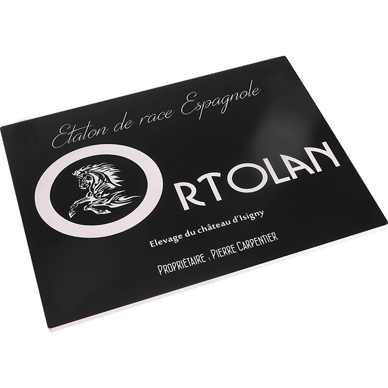 Plaque De Box Noire -série A1