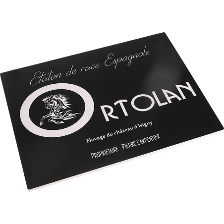 Plaque De Box Noire -série A1