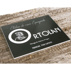 Plaque De Box Noire -série A1