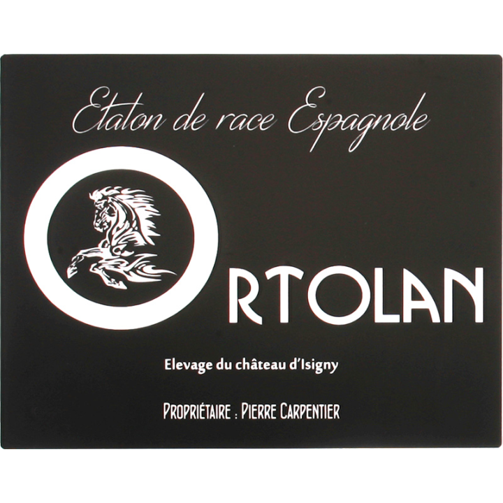 Plaque De Box Noire -série A1