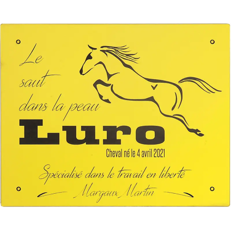 Plaque De Box Jaune - série A1