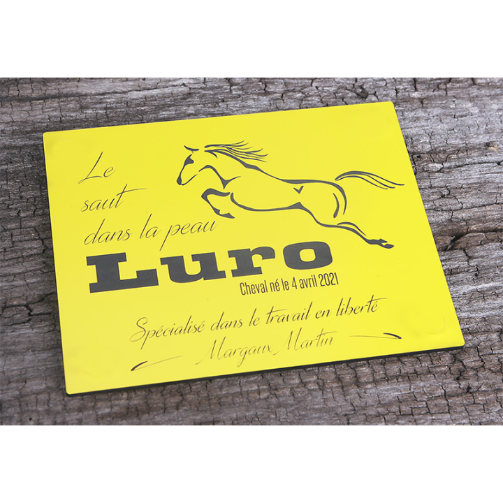 Plaque De Box Jaune - série A1