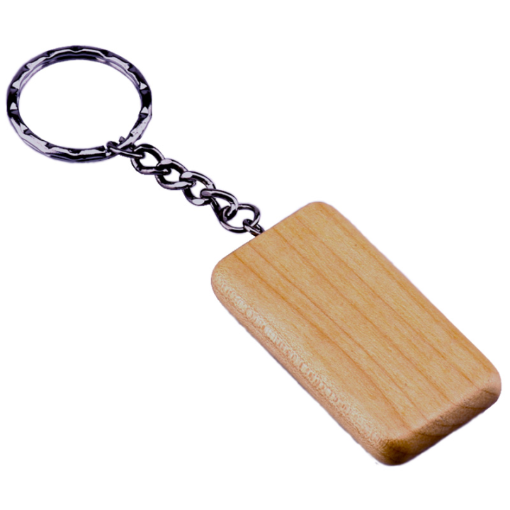 Porte-clés rectangulaire hêtre