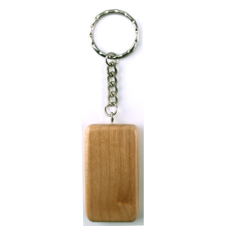 Porte-clés rectangulaire hêtre
