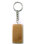 Porte-clé rectangulaire hêtre et or
