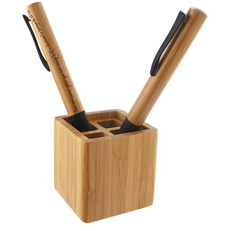 Petit pot à crayon en bambou