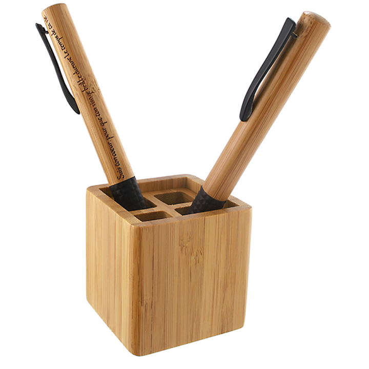 Petit pot à crayon en bambou