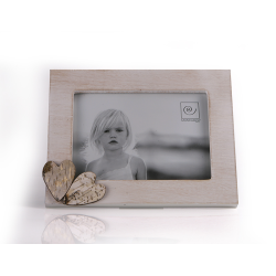 Cadre photo (13x18) double cœur