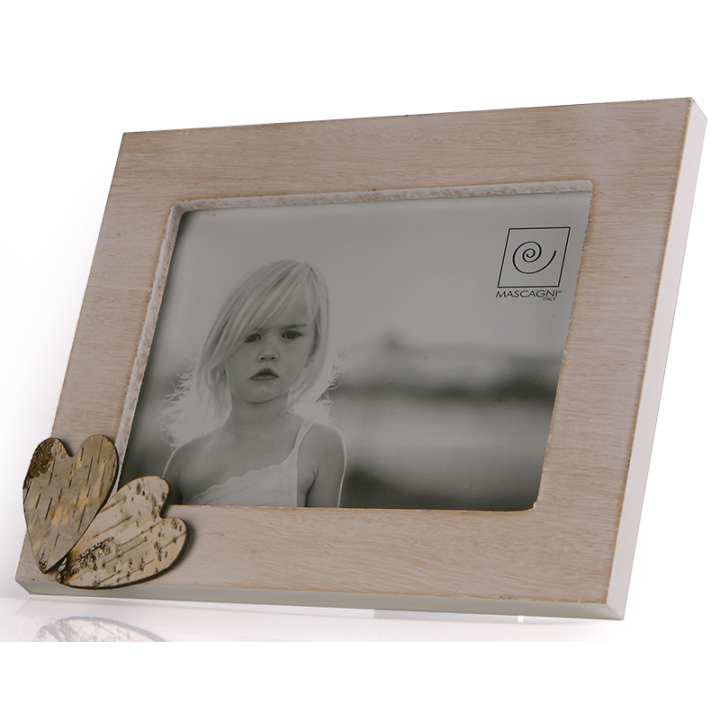 Cadre photo (13x18) double cœur