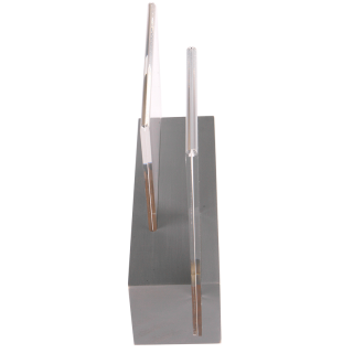 Cadre photo double plexi/bois gris