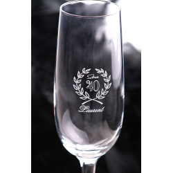 Verre gravé personnalisé