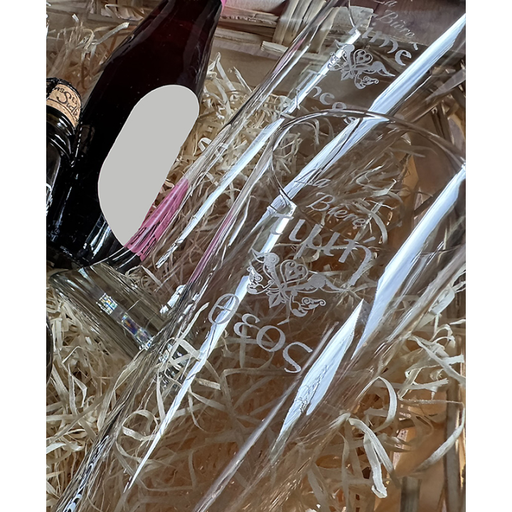 Verre gravé personnalisé