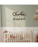 Plaque naissance bébé Charles