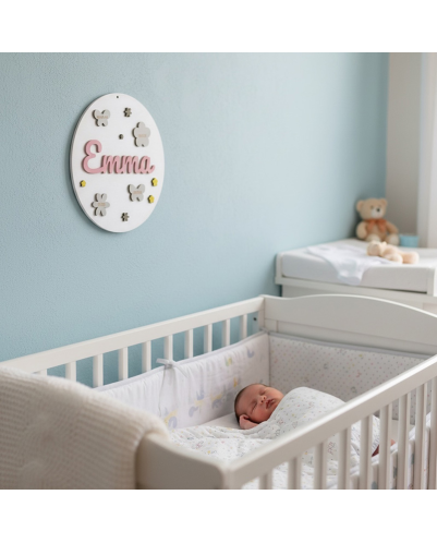 copie de Plaque naissance bébé Emma