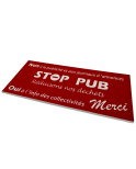 Stop Pub Rectangulaire 100x45 mm – Plaque Non à la Publicité pour Boîte aux Lettres – Rouge, Bleu ou Gris – Avec ou sans Adhésif Stop Pub Rectangulaire 100x45 mm – Plaque Non à la Publicité pour Boîte aux Lettres – Rouge, Bleu ou Gris – Avec ou sans Adhésif