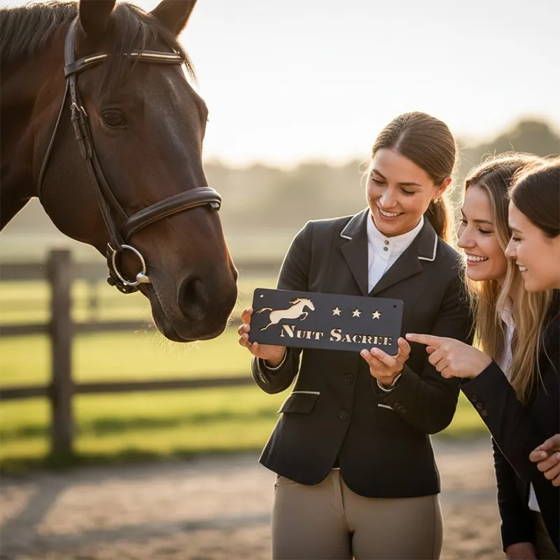 Plaque box cheval 3 étoiles