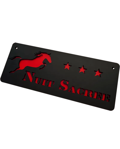 Plaque box cheval 3 étoiles